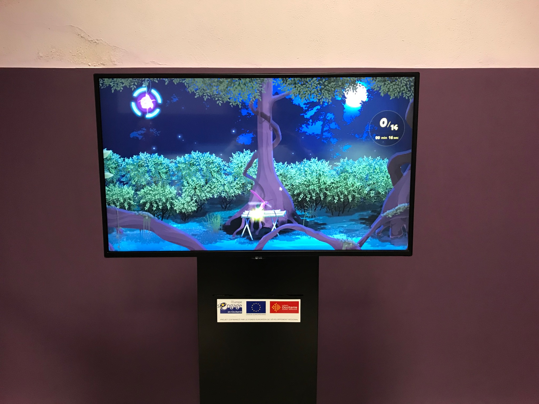 Vue rapprochée de l’environnement de jeu Serious GaRS